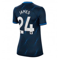 Camiseta Chelsea Reece James #24 Visitante Equipación para mujer 2023-24 manga corta